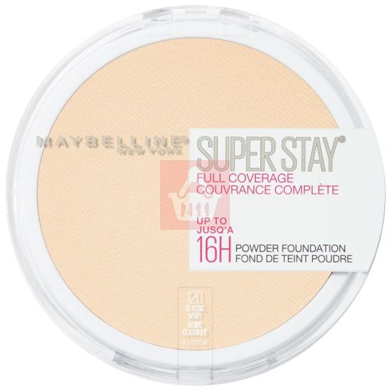 Maybelline Superstay Full Coverage Powder Foundation 120 Classic Ivory 