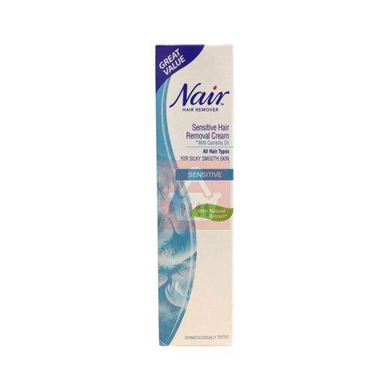 Nair Natural Extract Sensitive Hair Removal Cream - 80ml
