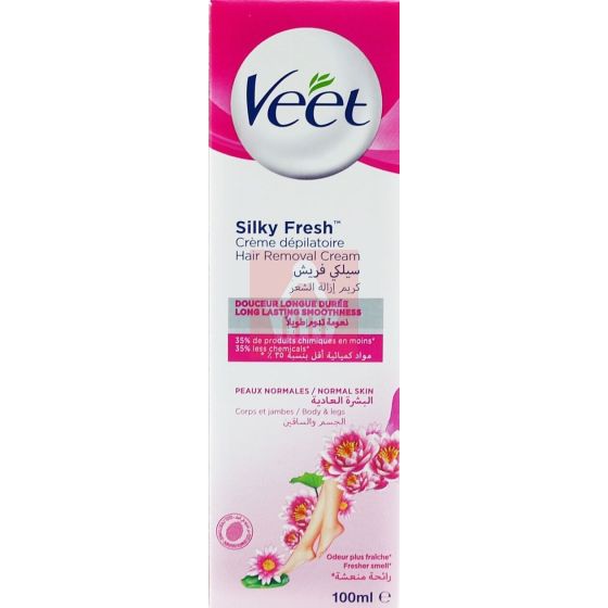  Veet Silky Fresh Hair Removal Cream Body & Lags For Normal Skin 100ml