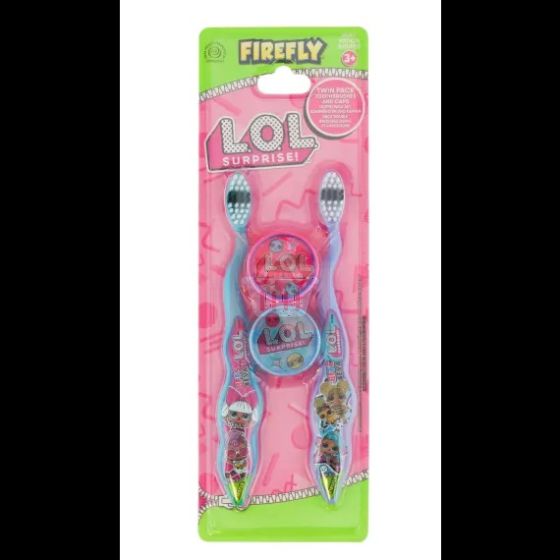 Firefly Lol surprise toothbrush twin travel caps