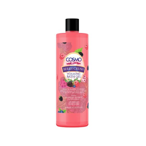 Cosmo Beauty Foaming Shower Gel with Raspberry Scent 1000 ml