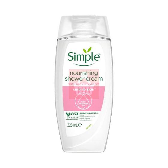Simple Kind to Skin Nourishing Shower Gel 225ml