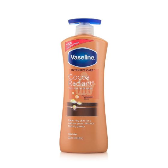 Vaseline Intensive Care Cocoa Radiant Body Lotion With Pure Cocoa Butter 600ml