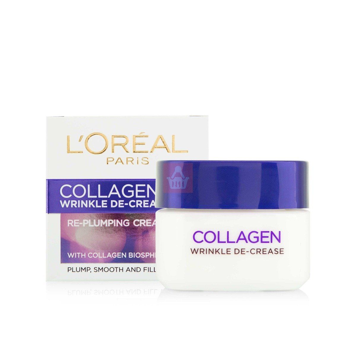 L'Oreal Collagen Wrinkle De-Crease Re-Plumping Night Cream - 50ml