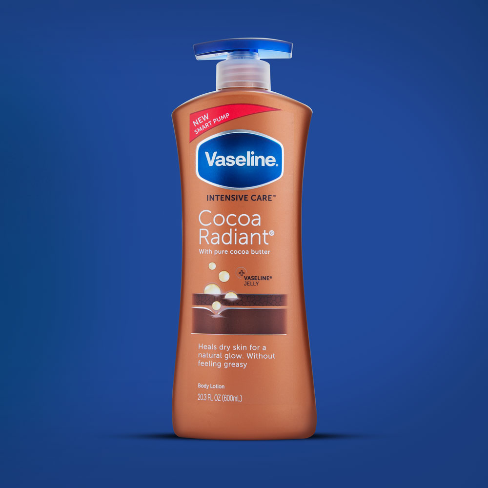 Vaseline Intensive Care Cocoa Radiant Body Lotion With Pure Cocoa Butter